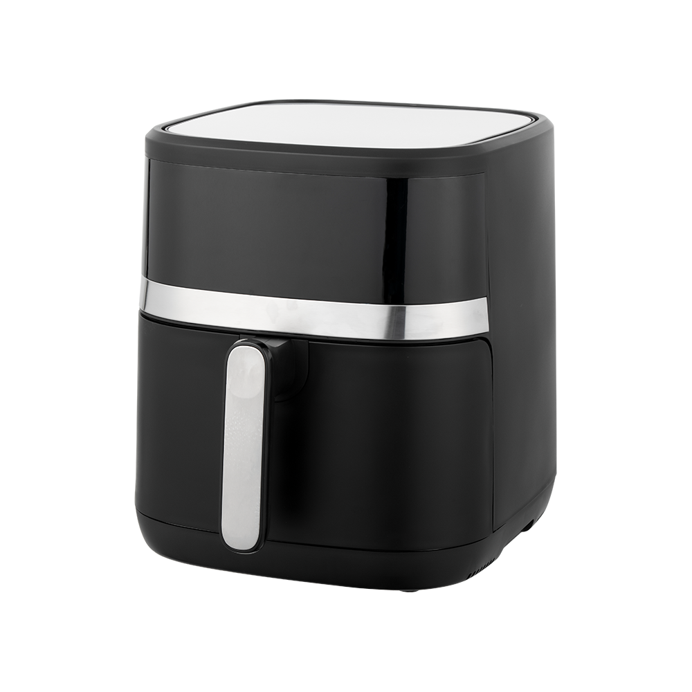 Elegant White And Black Digital Touchscreen Air Fryer
