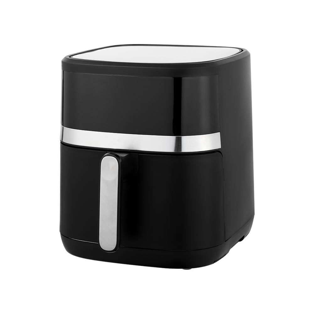 Elegant White And Black Digital Touchscreen Air Fryer