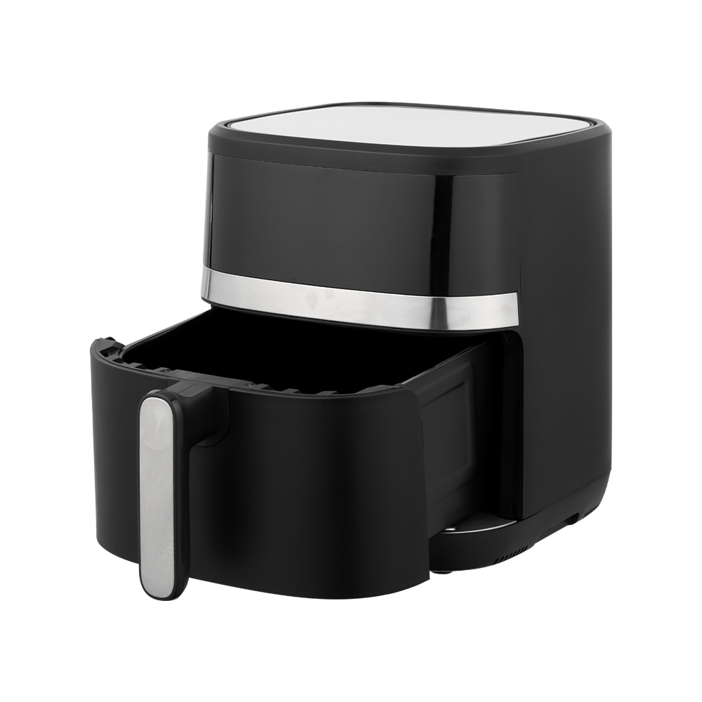 Elegant White And Black Digital Touchscreen Air Fryer