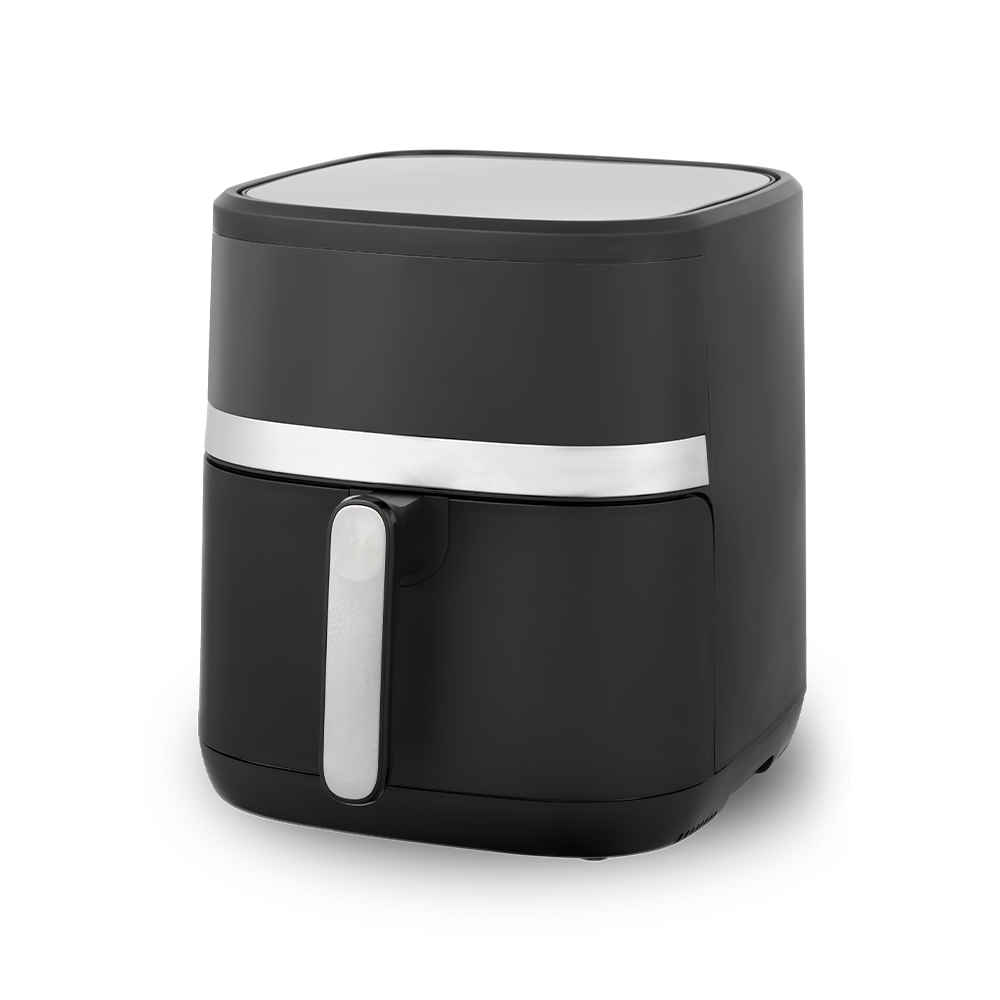 Elegant White And Black Digital Touchscreen Air Fryer