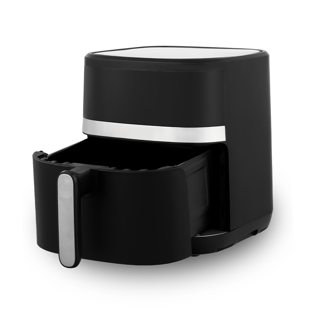 Elegant White And Black Digital Touchscreen Air Fryer